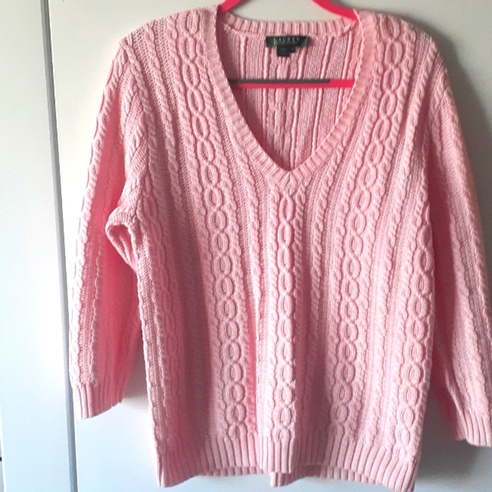 Lauren Ralph Lauren xlarge pink sweater